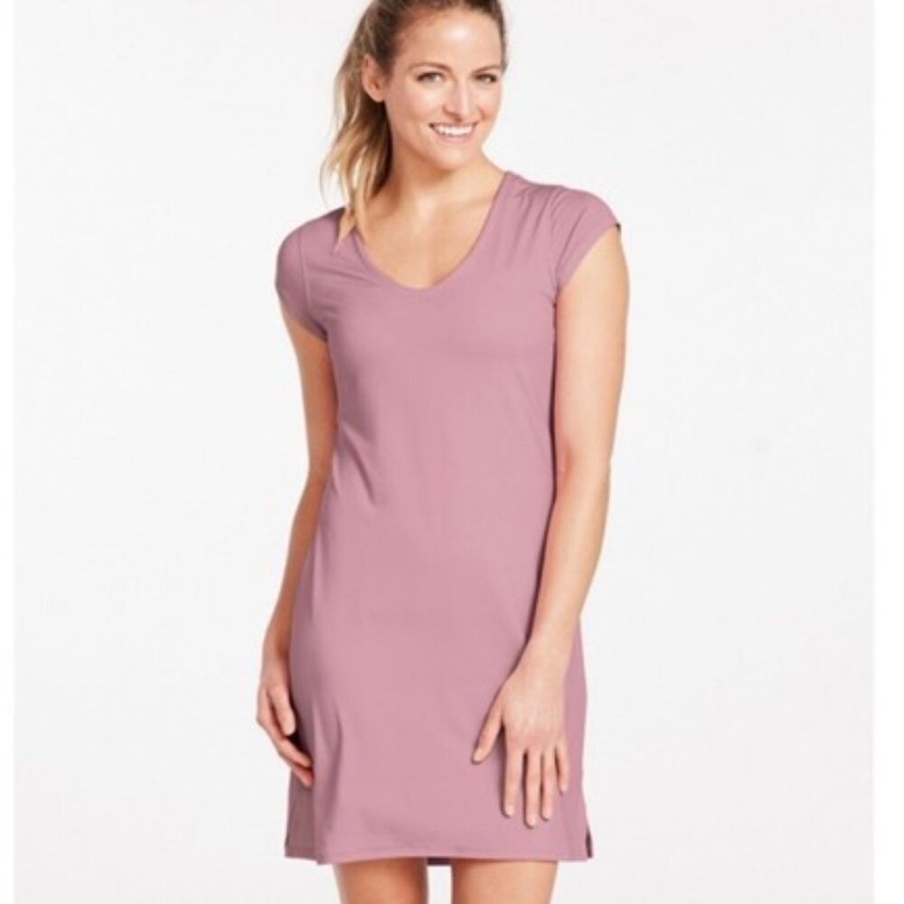 L.L. Bean SunSmart UPF 50+ Cover-Up Dress, Iris Mauve, XS